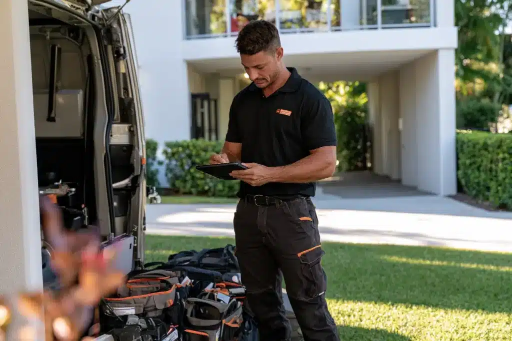 blackline electrical van residential service call